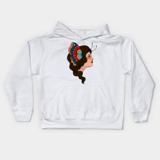 Butterfly Girl Kids Hoodie